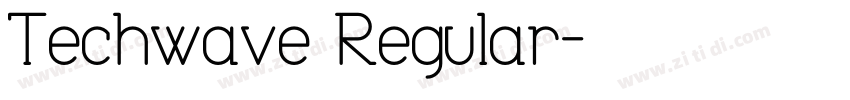 Techwave Regular字体转换